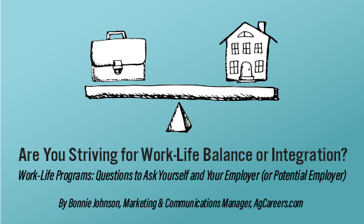 Are You Striving for Work-Life Balance or Integration? Work-Life Programs: Questions to Ask Yourself and Your Employer (or Potential Employer) - US Version